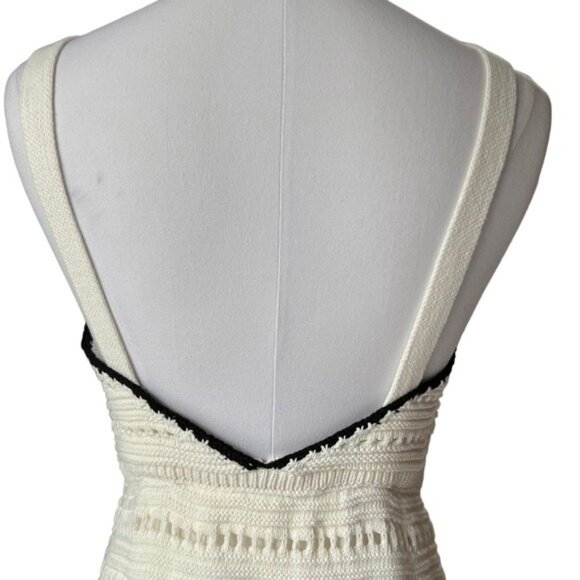 Free People Devvy Knit Mini Dress in Off White Size Medium NWOT - Picture 8 of 11